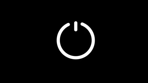 Power Switch on or off icon background animation.power on off icon Stock Footage 303697964