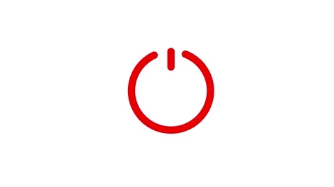 Power Switch on or off icon background animation.power on off icon Stock Footage 303697967