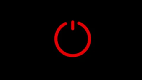 Power Switch on or off icon background animation.power on off icon Stock Footage 303697971