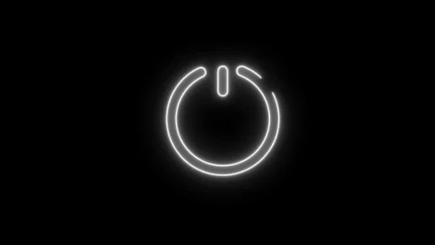 Power Switch on or off icon background animation.power on off icon Stock Footage 303697994