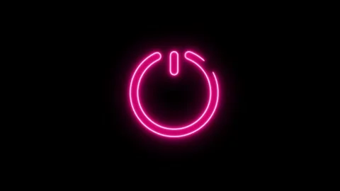 Power Switch on or off icon background animation.power on off icon Stock Footage 303697996