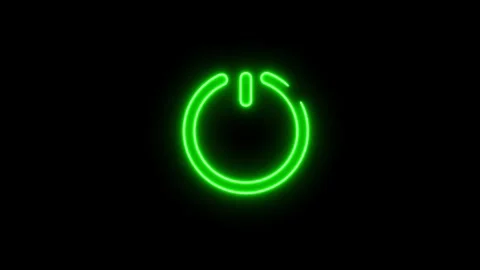 Power Switch on or off icon background animation.power on off icon Stock Footage 303698001