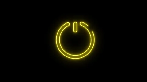 Power Switch on or off icon background animation.power on off icon Stock Footage 303698005