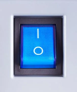 Power Switch Turned On Stock Photos