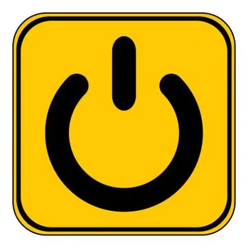 Power symbol button. Stock Illustration