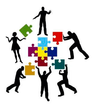 Power Team Illustrazione stock