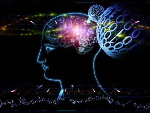 Power of thinking Stock Illustration