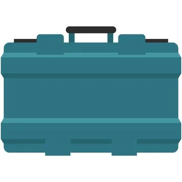 Power tool box vector icon isolated on white 스톡 일러스트