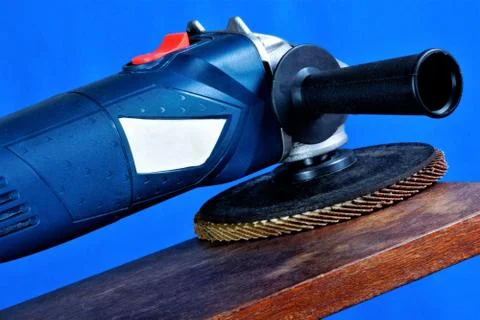 Power tool grindingmechanical processing of the material. Stock Photos