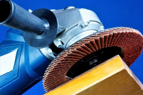 Power tool grindingmechanical processing of the material. Stock-Fotos