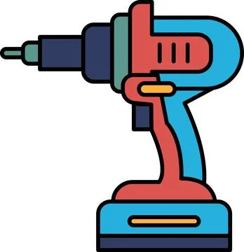 A power tool with a handle Illustration
