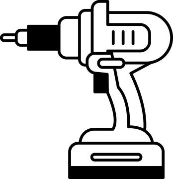 A power tool with a handle Illustration