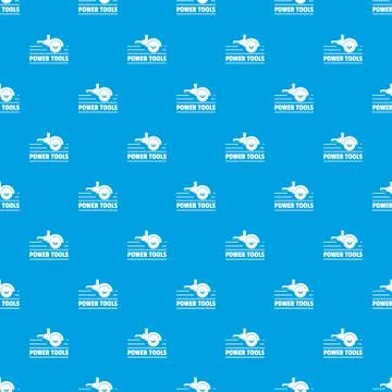 Power tool metal pattern vector seamless blue Illustrazione stock