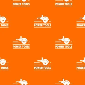 Power tool metal pattern vector orange Stock Illustration