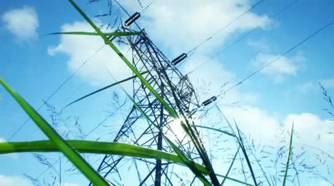 Power Tower Cloud Timelapse 1 Stock Footage 10851189