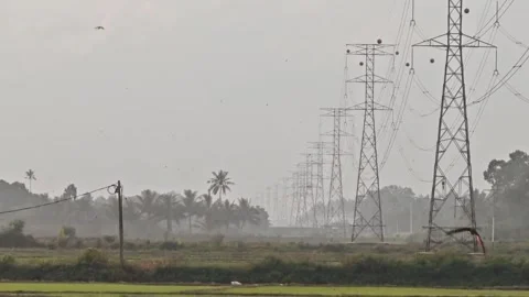 Power tower Stock Footage 316734807