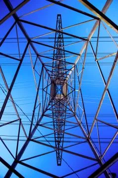 Power tower 库存照片