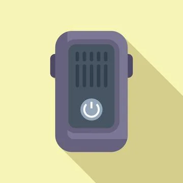 Power on tracker icon flat vector. Smart counter Stock Illustration