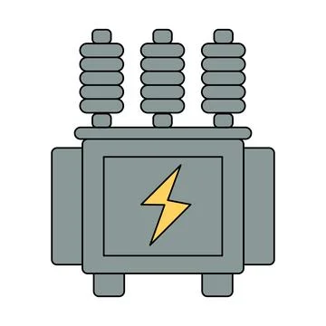 Power Transformer Stock Illustration