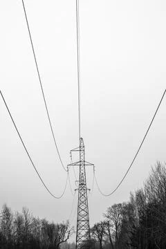 Power transmission pylon Stock Photos