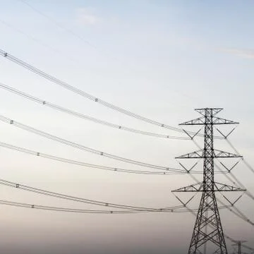 Power transmission tower Stock Photos