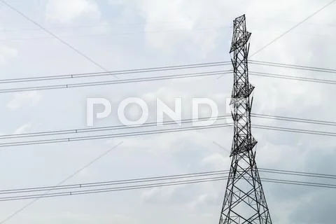 Power transmission tower Stock Photos