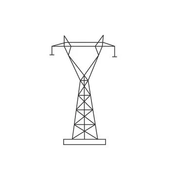 Power transmission vector on a white background Stock Illustration