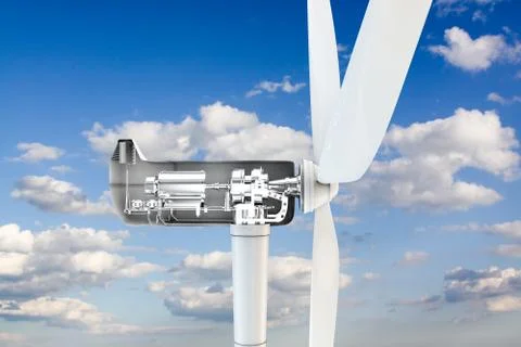 Power turbine Stock Illustration