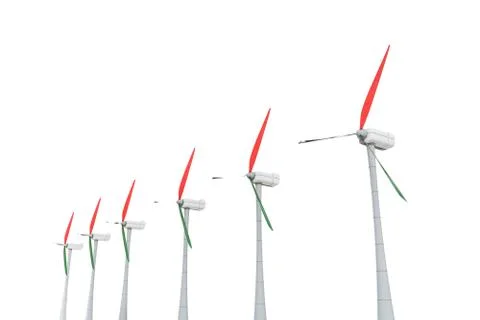 Power turbines Stock Illustration