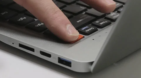 Power up the ultrabook Stock Footage 37140155