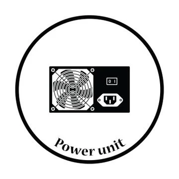 Power unit icon Vector illustration Illustrazione stock