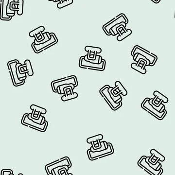 Power unit line icon vector black illustration Stockillustratie