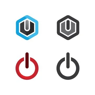 The power vector, flash ogo and thunderbolt and icon electricity illustrati.. 스톡 일러스트