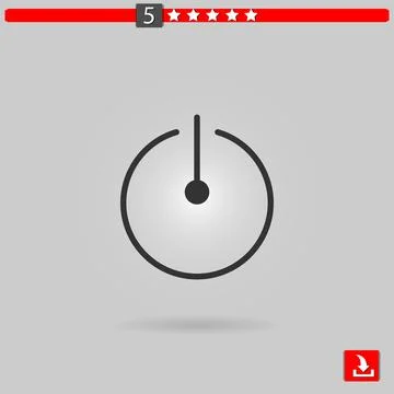 Power vector icon Stock Illustration