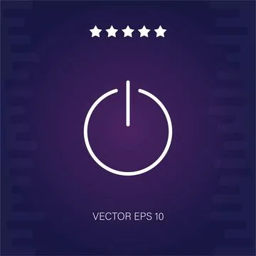 Power vector icon Stock Illustration