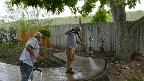 Power Wash Stock Footage 123396823