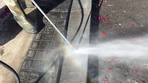 Power Wash in Slow Motion  Vídeo Stock 81338916