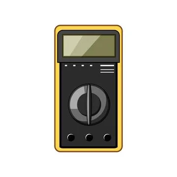 Power watt meter cartoon vector illustration Stock Illustration