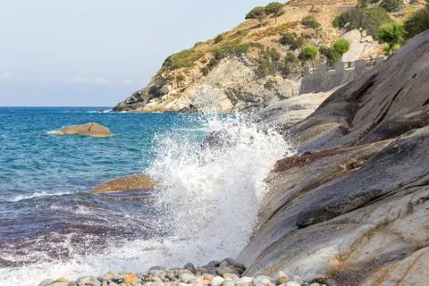 The power of the waves Stock Photos