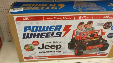 Power Wheels Jeep Stock Footage 156836439