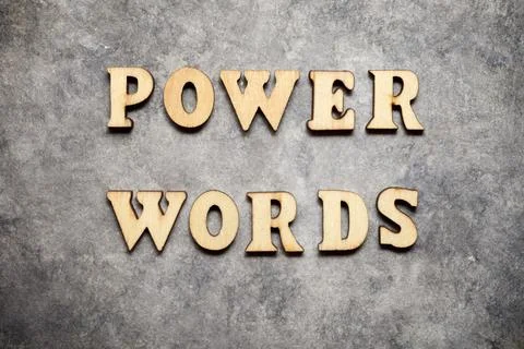 Power words text Фото