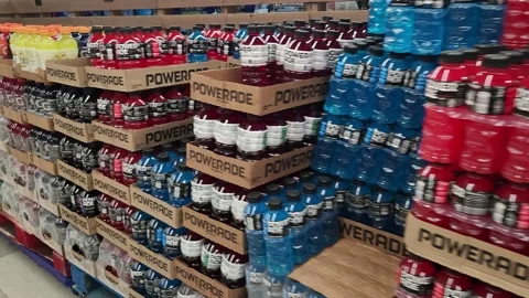 Powerade Drinks Grocery Stock Footage 211403698