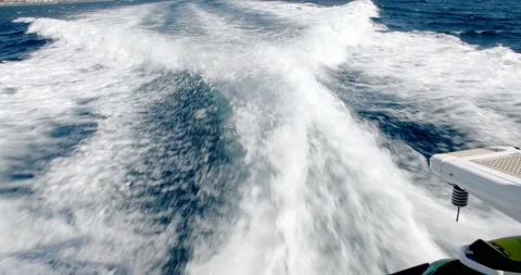 Powerboat going full speed 스톡 동영상 159413208