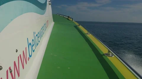 Powerboat in Open Water Vídeo Stock 66427642