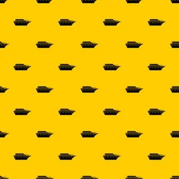 Powerboat pattern vector Stock Illustration