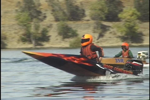 Powerboats 1 Stock Footage 148879