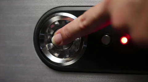 Powerbutton Stock Footage 27098572