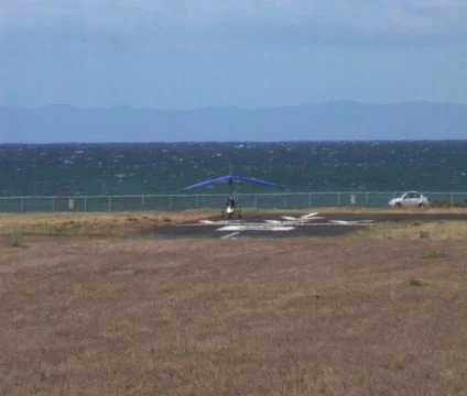 Powered hang glider 4 Stock Footage 356983