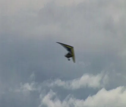 Powered hang glider 9 Vídeo Stock 356987