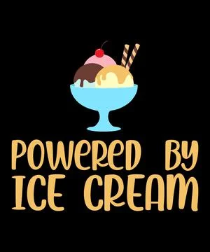 Powered ice cream Stock Illustration